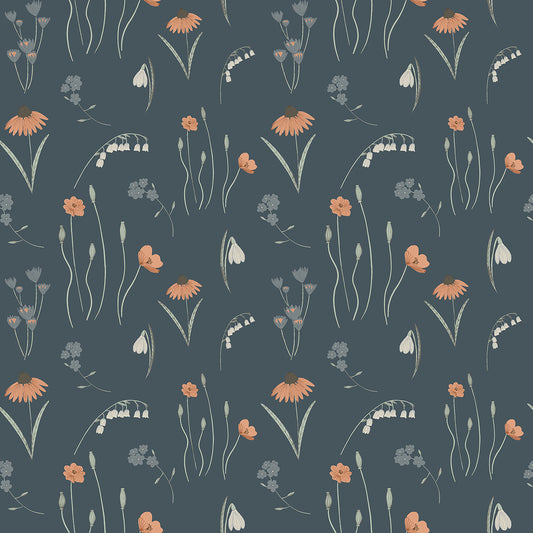 Mini Meadow in Navy