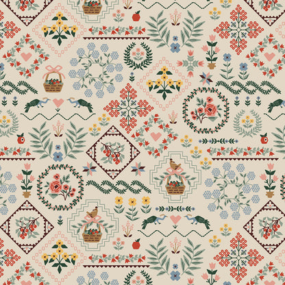 Heritage Sampler in Linen
