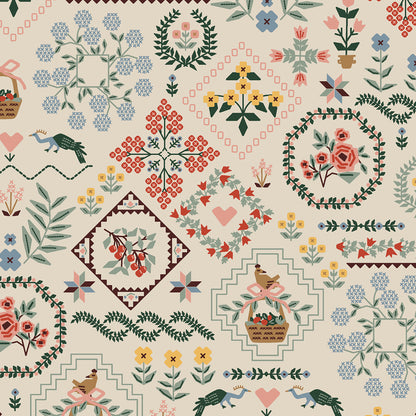 Heritage Sampler in Linen CANVAS