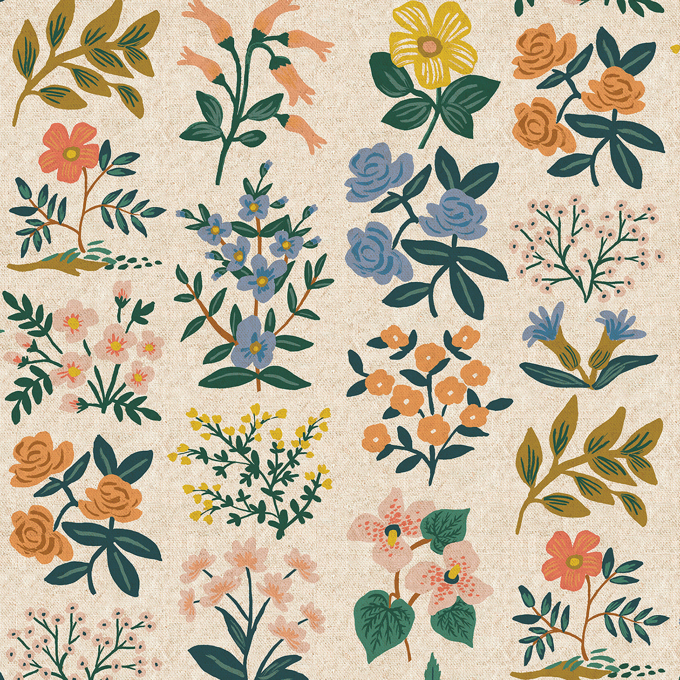 Wildflower Field in Natural - CANVAS