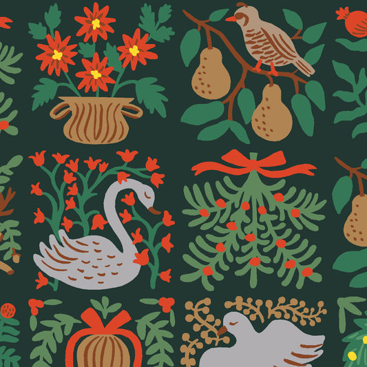 Holiday Tapestry in Evergreen