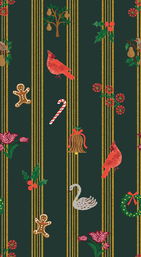 Yuletide in Evergreen Metallic