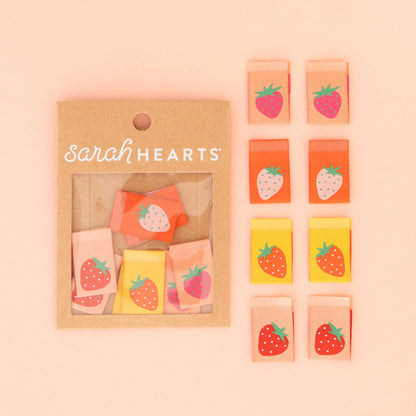 Strawberry Multipack Woven Sewing Labels