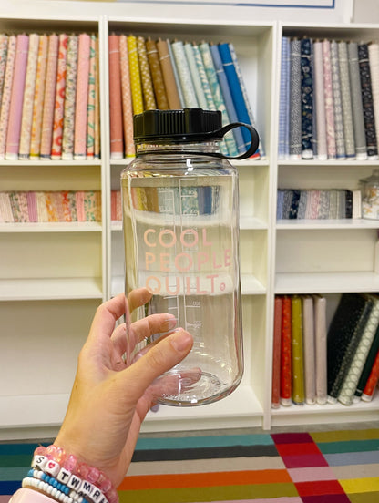 Cool People Quilt Water Bottle