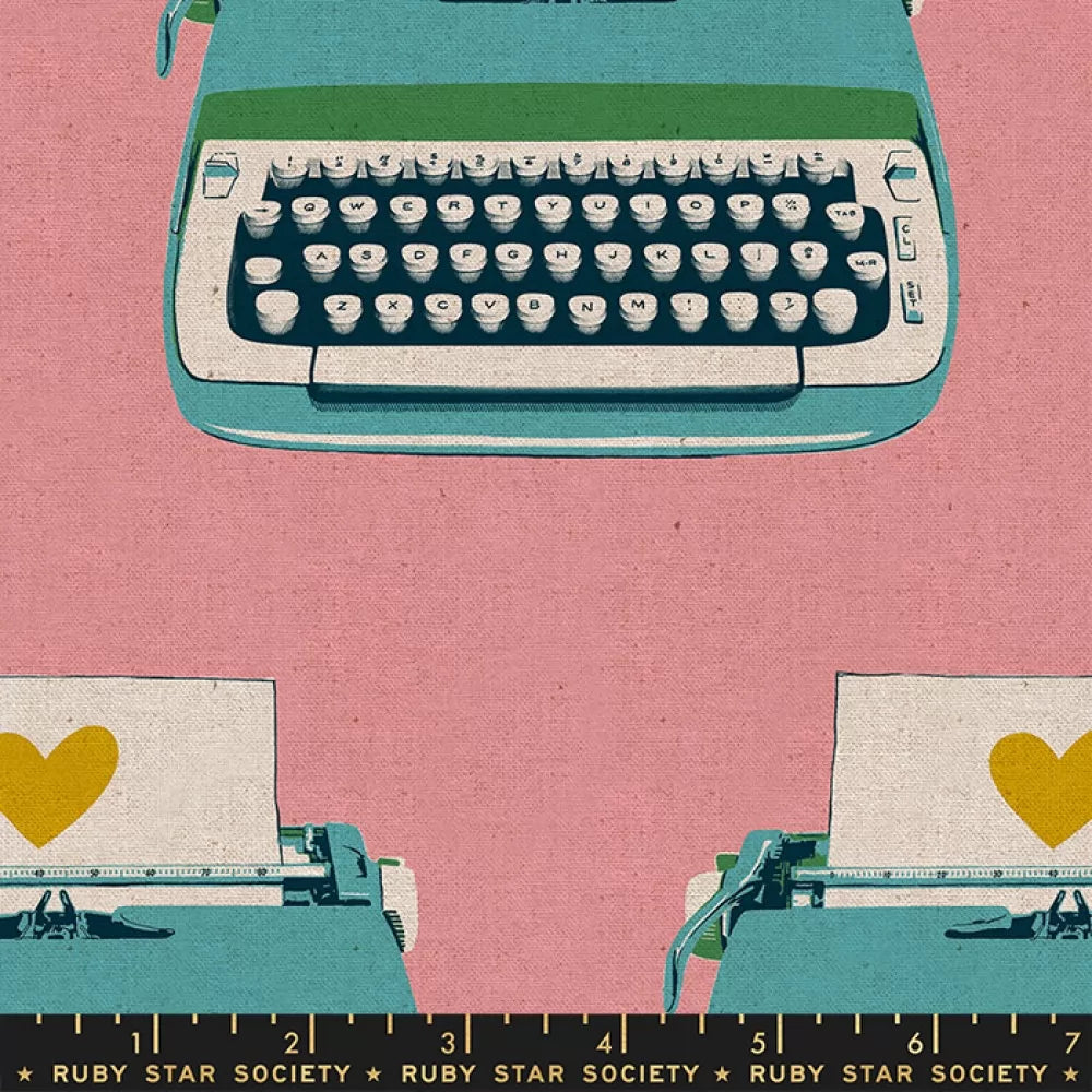 Typewriters - Merry CANVAS Fabric